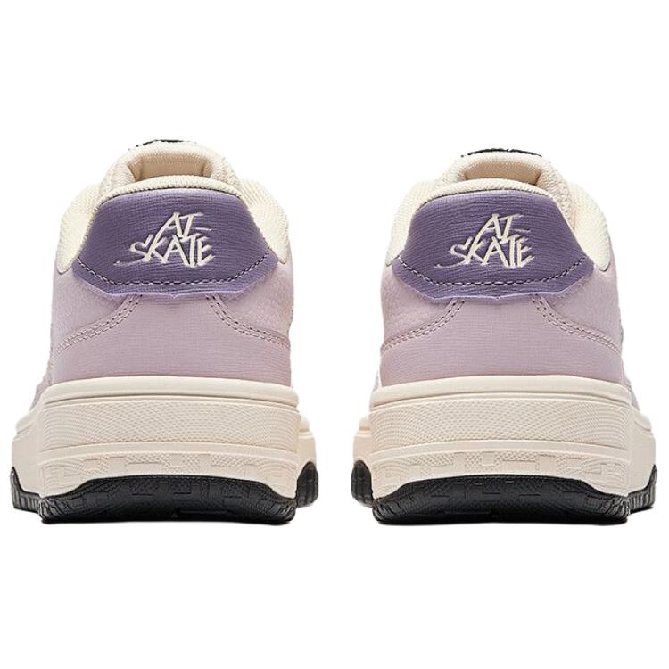 Anta Street Rebel 3 Low Top Skateboard Shoes Women's Beige Purple 922548077-4