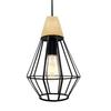 Nordic Style Pendant Single Hanging Made of Natural Wood and Ceiling Interior Ambient Ceiling Freely Adjustable Decorative Cover for Dining Living