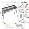 Tri-polar Stainless Steel Folding BBQ Grill