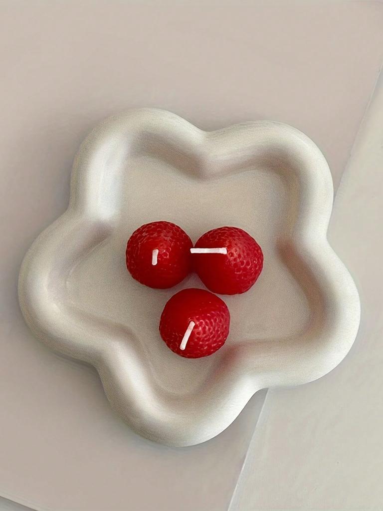 1pc Flower Shaped Jewelry Tray, Jewelry Plate, Jewelry Storage Tray, Jewelry Holder, Household Creative Jewelry Storage Ornament