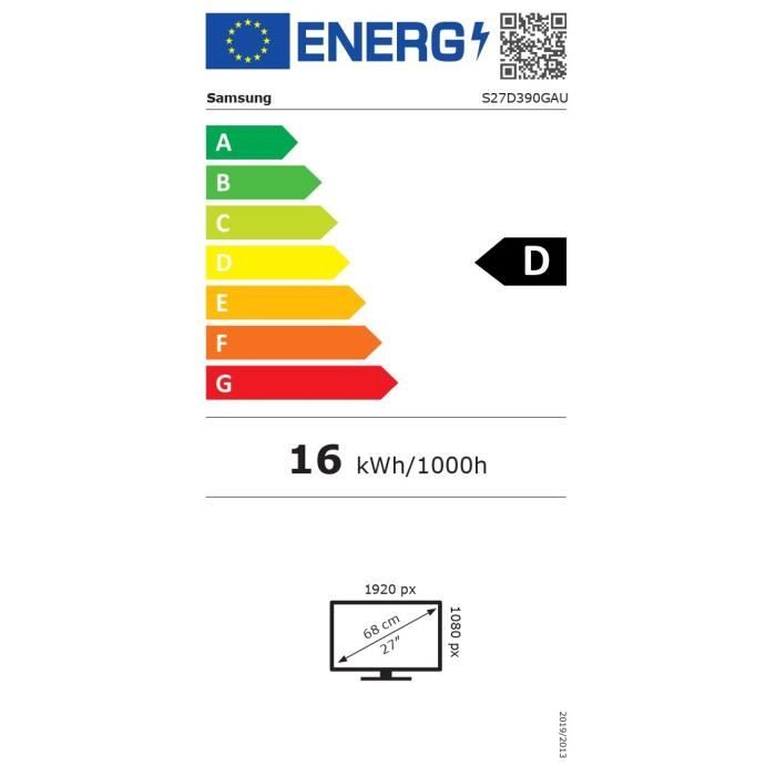 Moniteur PC Samsung LS27D390GAUXEN 27 pouces Full HD avec dalle 100 Hz et connectivité HDMI - Image 5