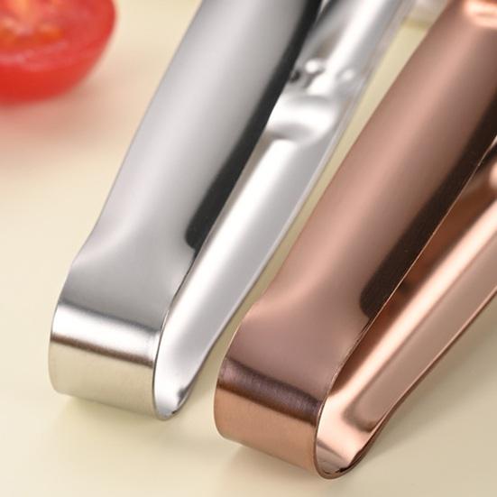 Jijijing Stainless Steel Clip Tongs, Cat Paw Shape, Durable Kitchen Utensils, Heat Resistant Appetizer for Snacks Dessert Ice Candy