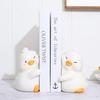 Modern Book Stand with Creative Duck Stickers - Perfect for Study or Living Room Decor