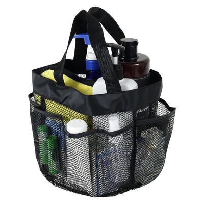Netz-Duschkorb Tragbare Tasche Strandtasche Schnelltrocknend Reiseaufbewahrung Waschtasche für Badezimmer Outdoor-Camping Toilettenartikel-Organisation
