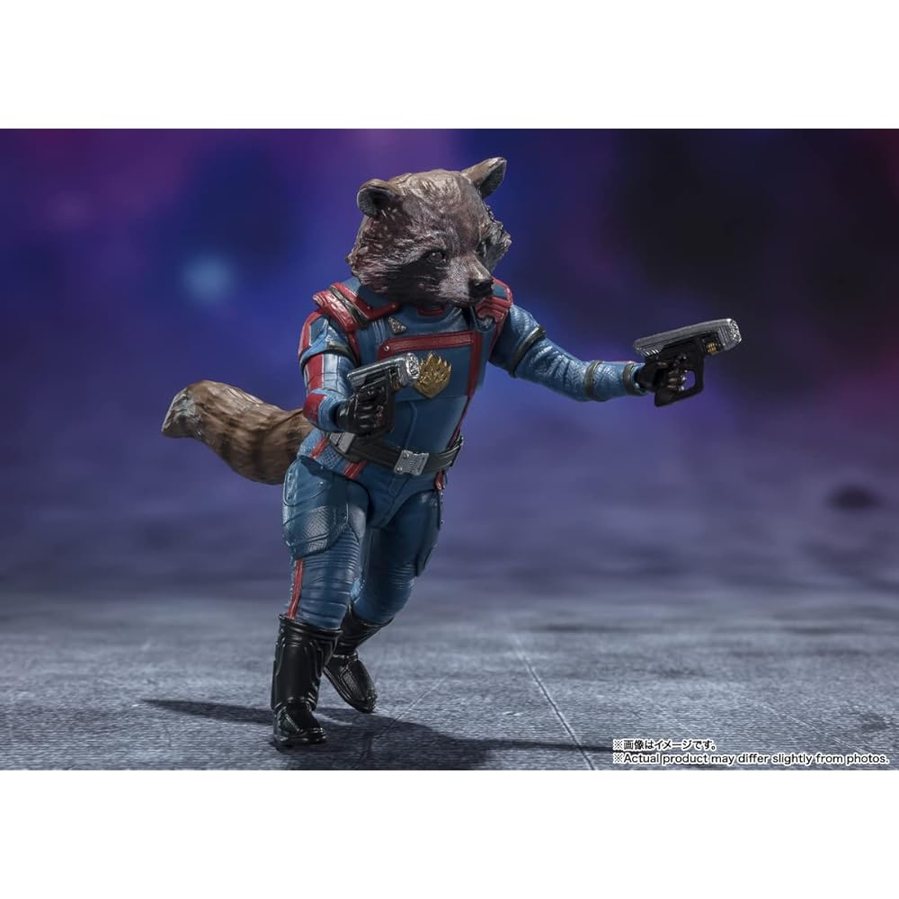 TAMASHII NATIONS S.H. Figuarts Star-Lord & Rocket Raccoon 150mm PVC & ABS Action Figure Guardians of the Galaxy Volume 3
