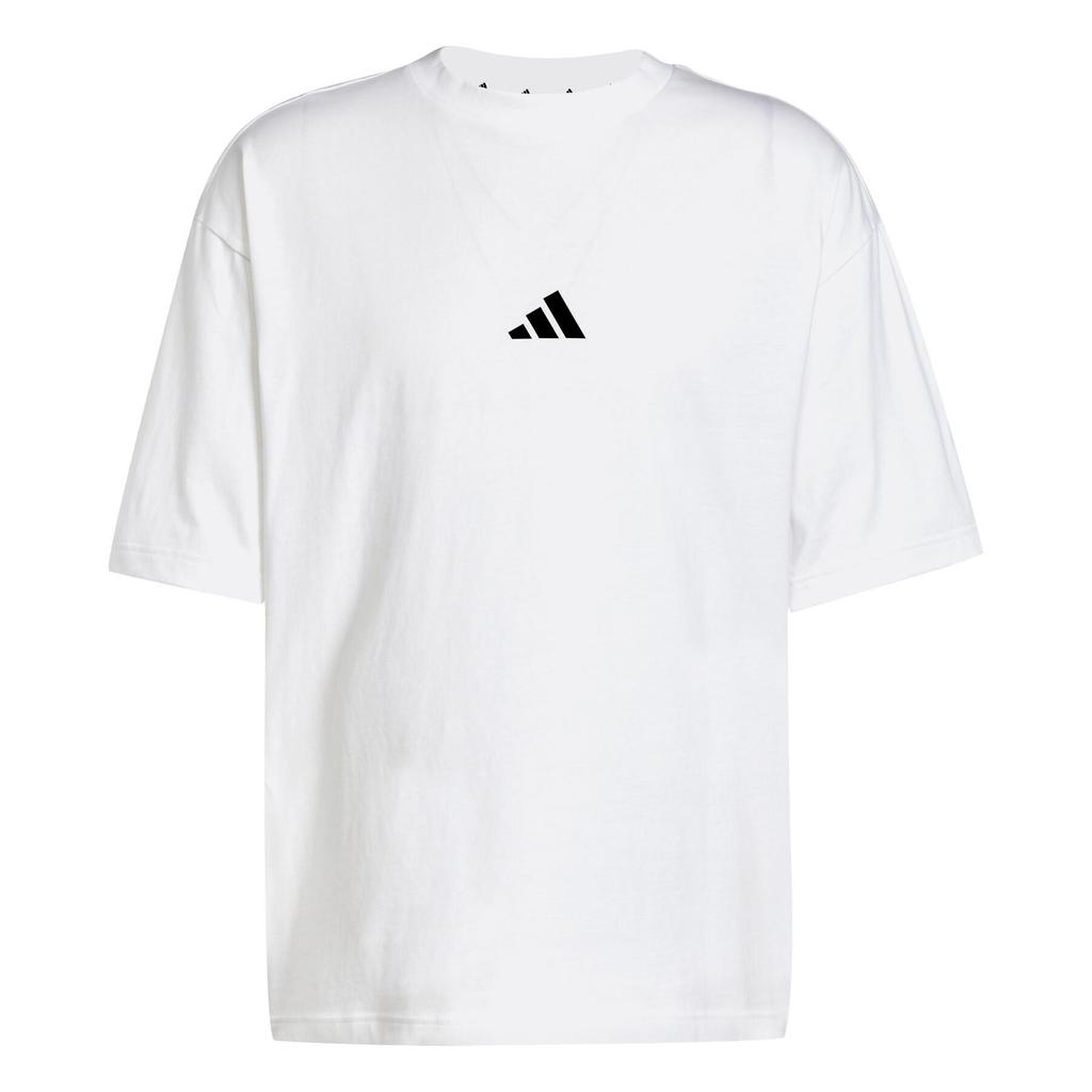 Adidas Logo Quick-Dry Comfortable Soft Short Sleeve T-Shirt Men Tops White JC5339