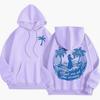 Women's "Everything Comes In Waves" Velvet Hoodie Sweatshirt