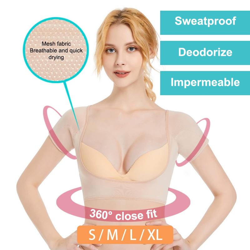 T-shirt Shape Sweat Pads Washable Armpit Sweat Pads Reusable Underarm Perfume Absorbent Guards Shield Deodorant For Women Girls