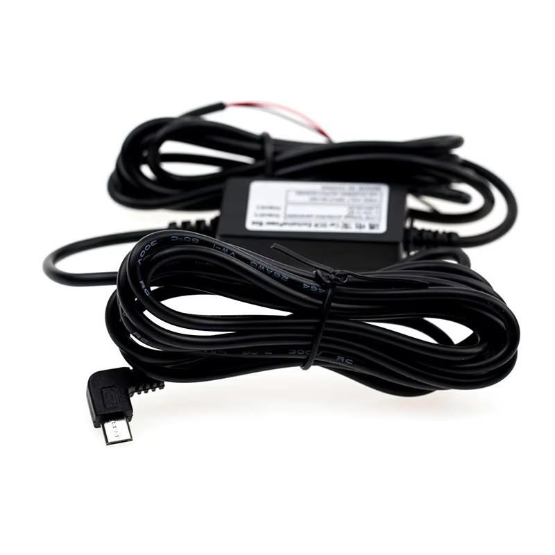 Car DC Converter 12V 24V To 5V 1.5A Type-C Micro USB Cable with Low Voltage Protection for Tachograph Navigation