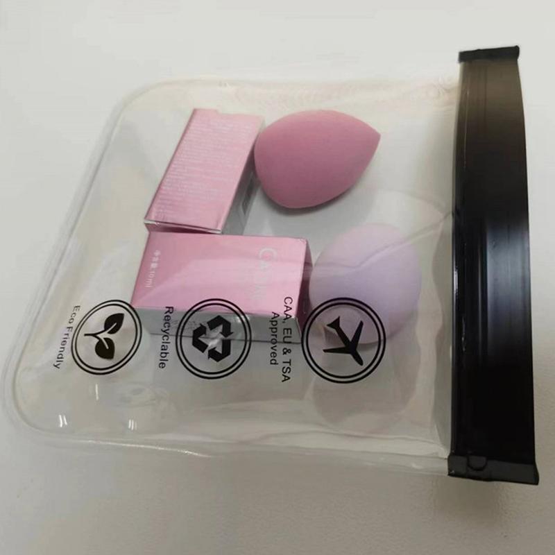 Luggage Transparent Travel Use Leakproof Flight Make Up Waterproof Bag For Women Reusable Airport Security Toiletry Bag