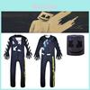 Kinder Marshmallow DJ Kostüm Jumpsuit mit Hut mit Smiley-Gesicht Perfekt für Halloween und Weihnachten!
