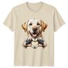 Dog Paw Heart T-Shirt Labrador Retriever Dogs Birthday Gift For Him And Her
