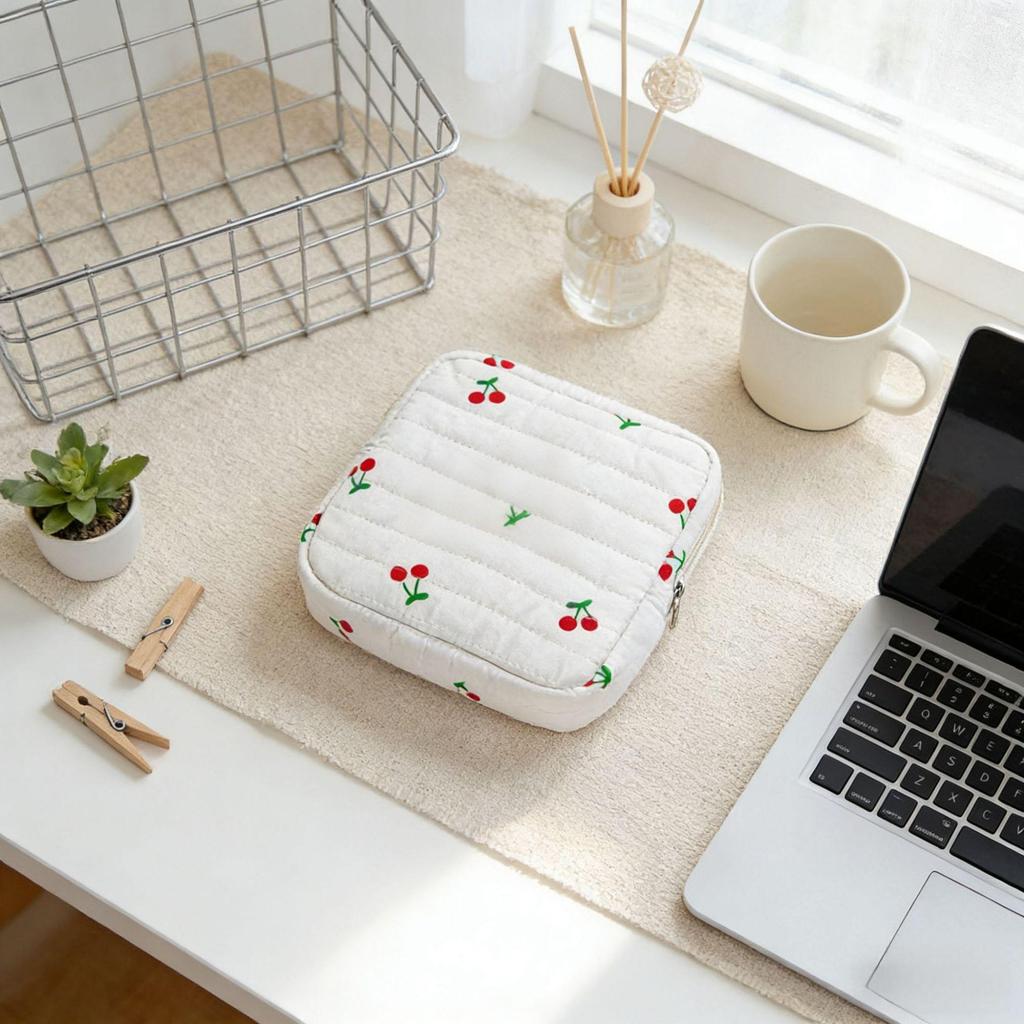 Large Capacity Cross-border Butterfly Portable Storage Bag for Sanitary Napkins and Earphones