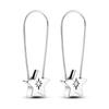 Silver Plated Hoop Earrings Moon Star Dreamcatcher Colored Zircon Fine Earring Jewelry Gift for Women