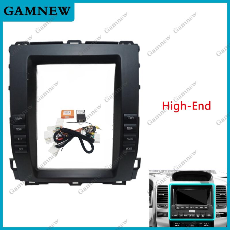 9.7 Inch Car DVD Frame Fascia Adapter For TOYOTA LANDCRUISER PRADO LC120 2002-2009 Android Radio Dash