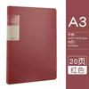 File Folder  A3  20/30/40/60 Pocket Picture Album Document Bag  8k Folder Art Work Collection Organizer Office Student Supplies