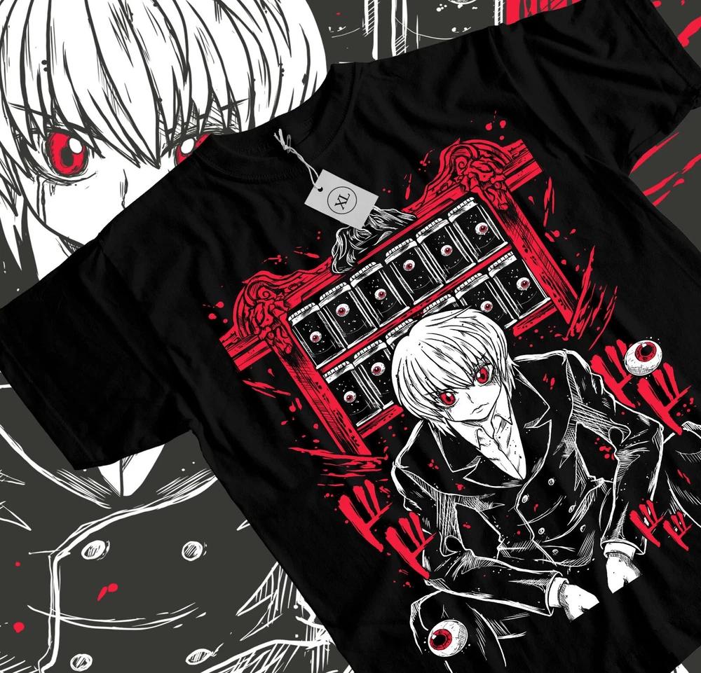 Kurapika Hunter X Hunter Tshirt Killua Zoldyck Hisoka Gon Graphic Tee Black S