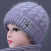 Solid Color Beanie Cap Thickened Winter Cap New Knit Hat  Cold Weather