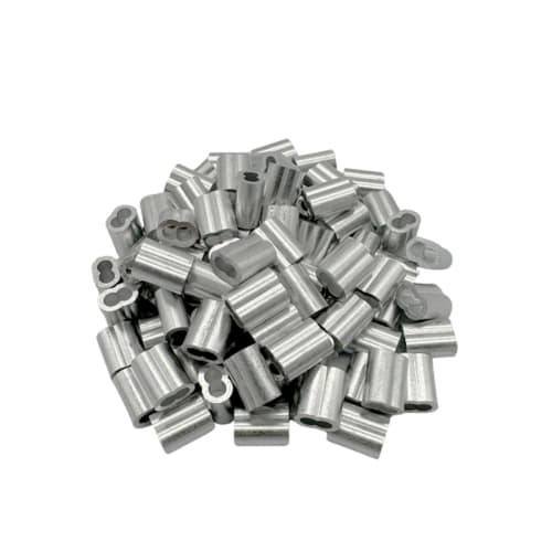 simPLEISURE Wire Rope Sleeves, Figure 8, M5.0, Pack of 50 (ya010024g01n0)