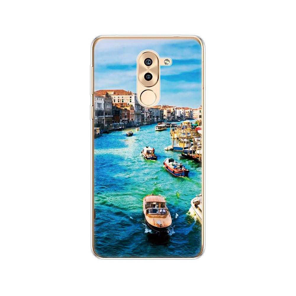 Phone Case for Huawei Honor 6X Soft Tpu Silicon Back Cover 360 Full Honor 6x Covers Protective Printing Transparent Clear Coque
