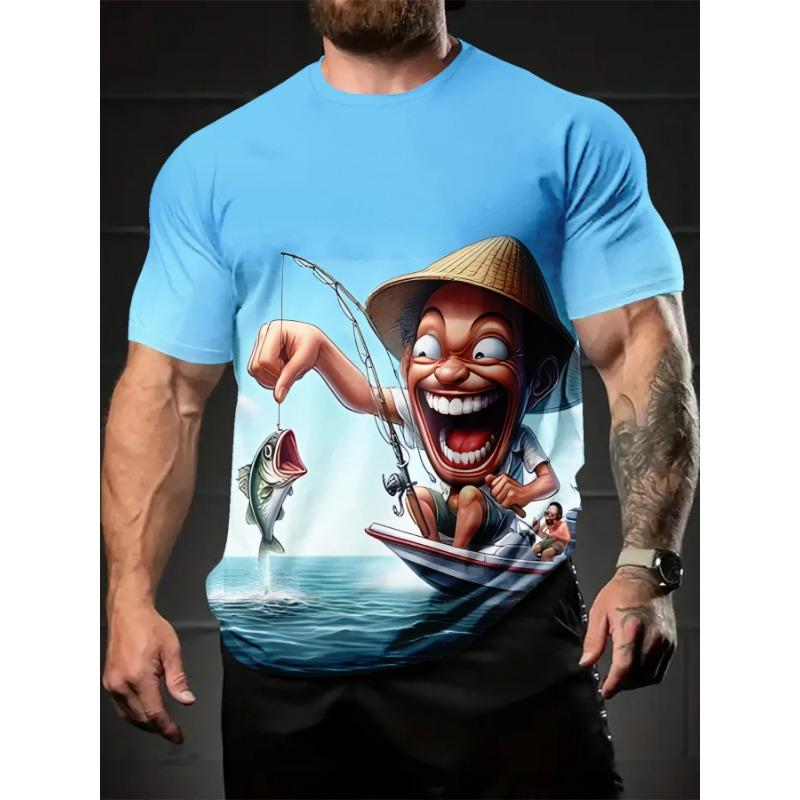 Pánské ležérní tričko s krátkým rukávem 3D tygr, osobnostní, volné, rychleschnoucí, vysoce elastické, prodyšné, z ledového hedvábí, pro streetové oblečení