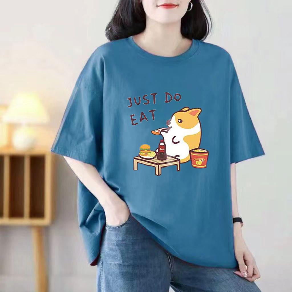 

Летняя новая футболка с короткими рукавами из хлопка с рисунком из мультфильма, женская свободная футболка, топы 3XL