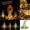 Draht Hexenhut - Halloween Dekorationslicht für die Heimdekoration