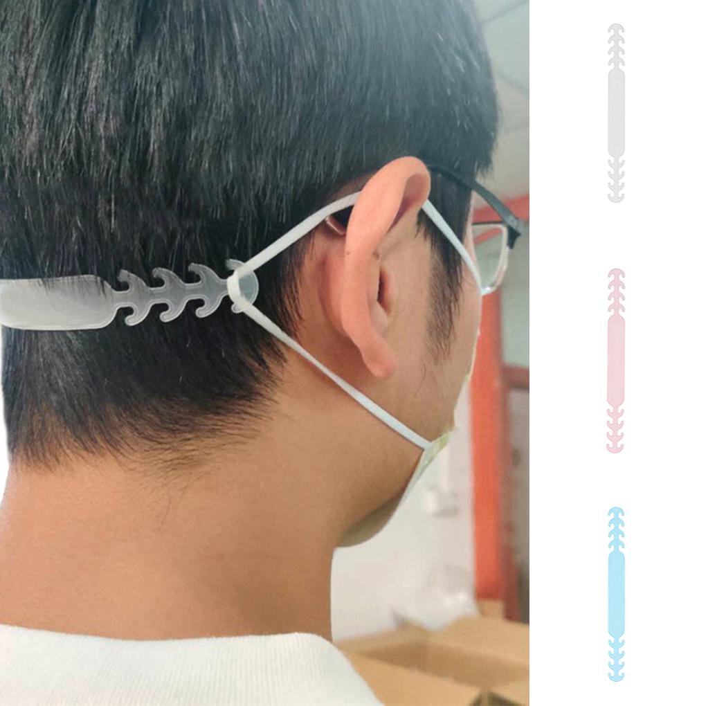 10pcs Face Mask Earband Extension Hook Adults Children Ear Ropes 4-gear Adjustable Buckle