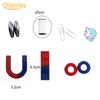 10Pcs/Set Easy-assembled Wear-resistant Education Science Magnet Toy Set for Kids