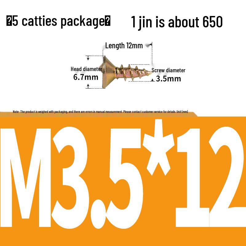 Eco-friendly Self-tapping Phillips Flat Head Screws for Fiberboard and Wall Panels