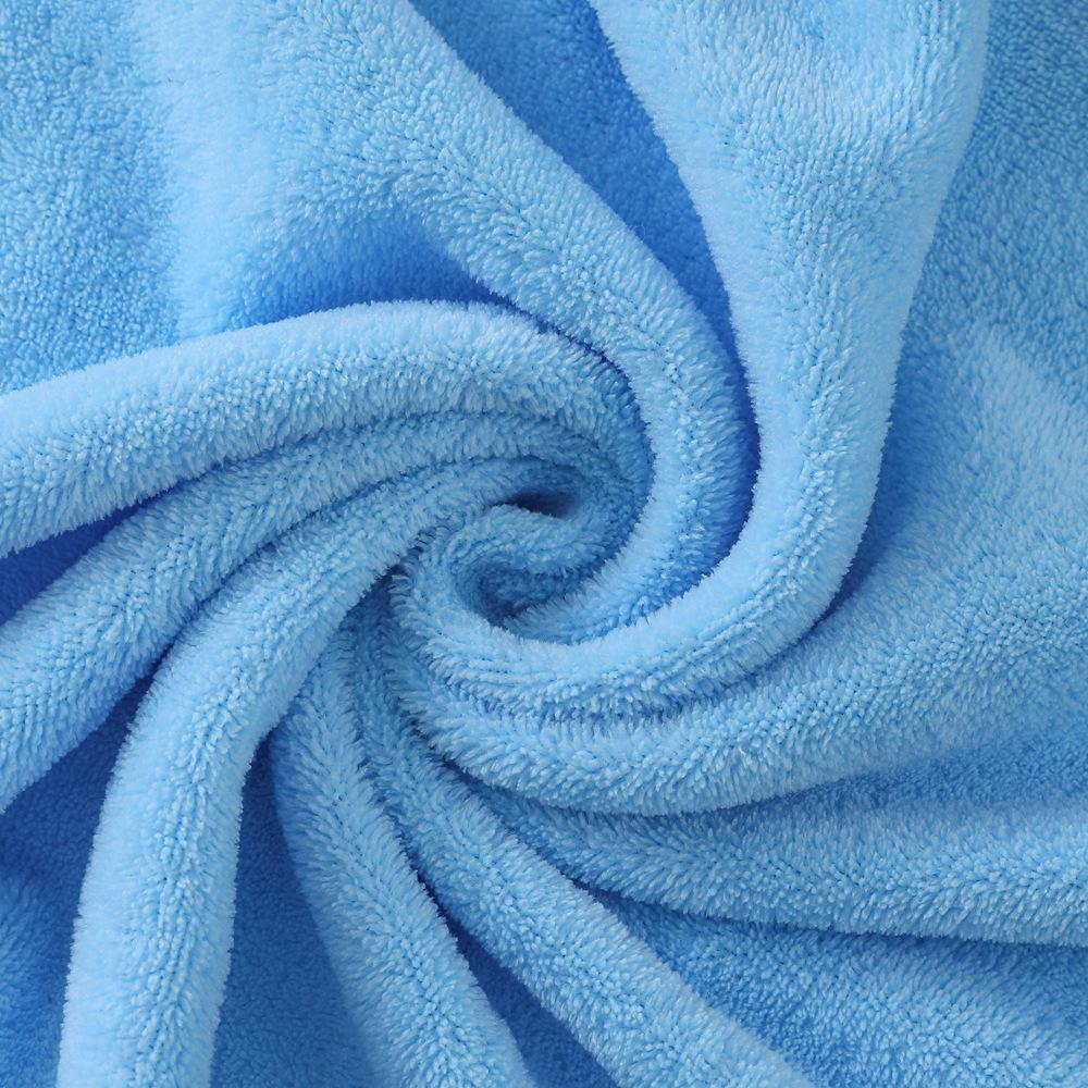 Coral Fleece Plain Color Bath Towel - Thick, Soft, and Highly Absorbent