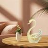 AEE2-2PCS Swan Ornament Silicone Mould Epoxy Resin Mold Desktop Swan Decorative Ornament Mirror Silicone Mould Gypsum Mold