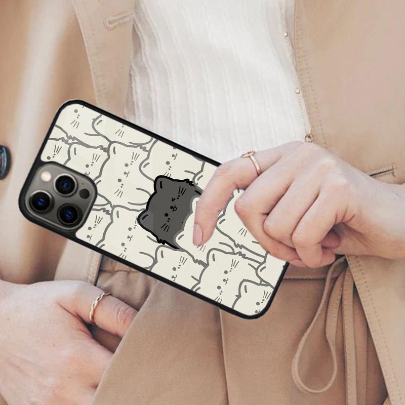 

Funny cute cats Magnetic Phone Case For APPLE iPhone 17 Air 16 14 13 12 Pro Max 15 Plus Wireless Charge With MagSafe Cover iPhone 14