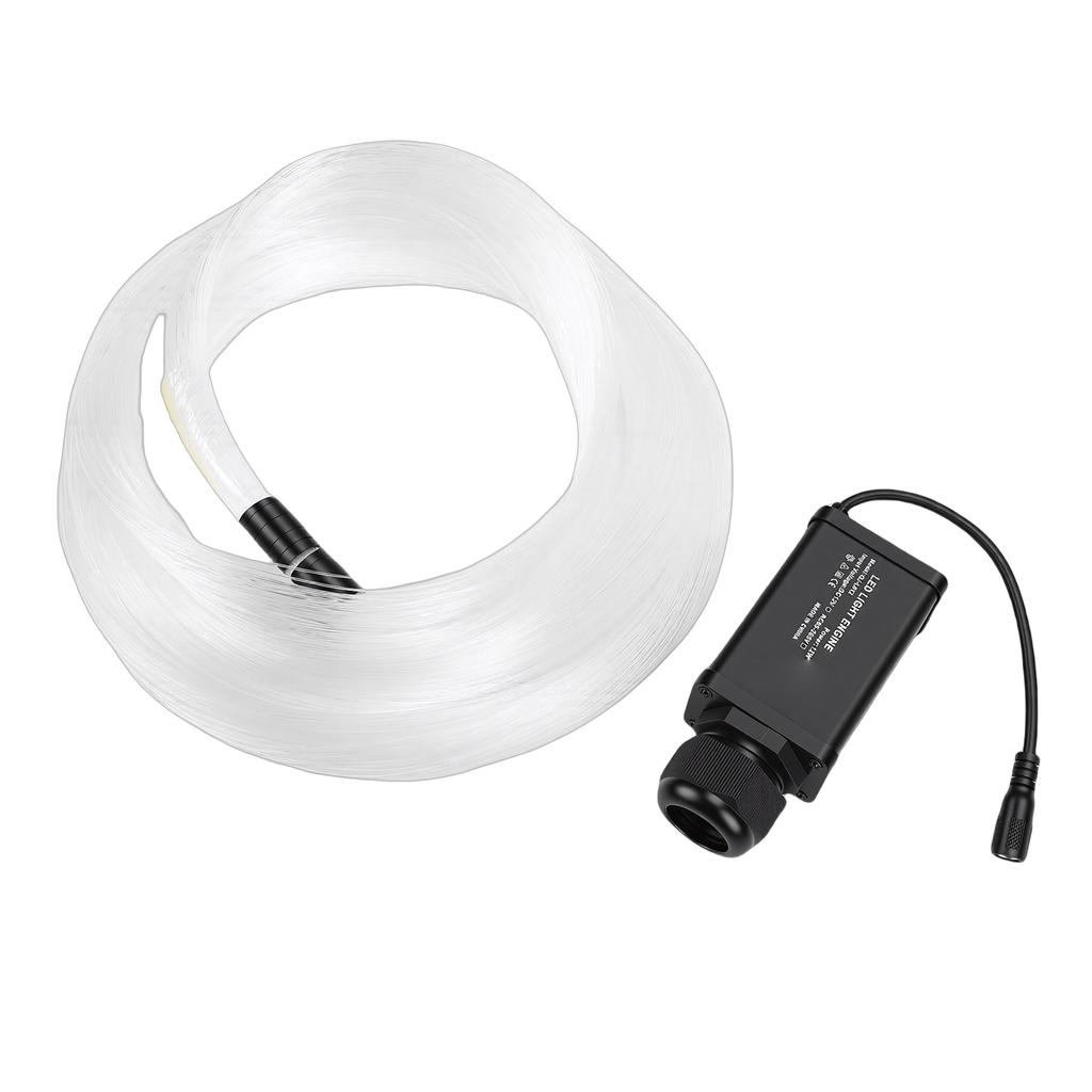 Fiber Optic Star Ceiling Light 12W Bluetooth App Control Sound Activated RGBW Fiber Optic Light for Car Home EU Plug