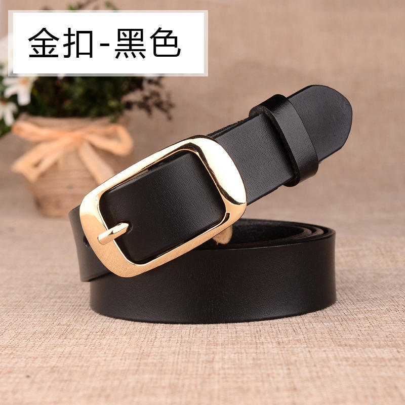 Women'S Belt Trendy Leather Cowhide Leather, Women'S Belt Decoration