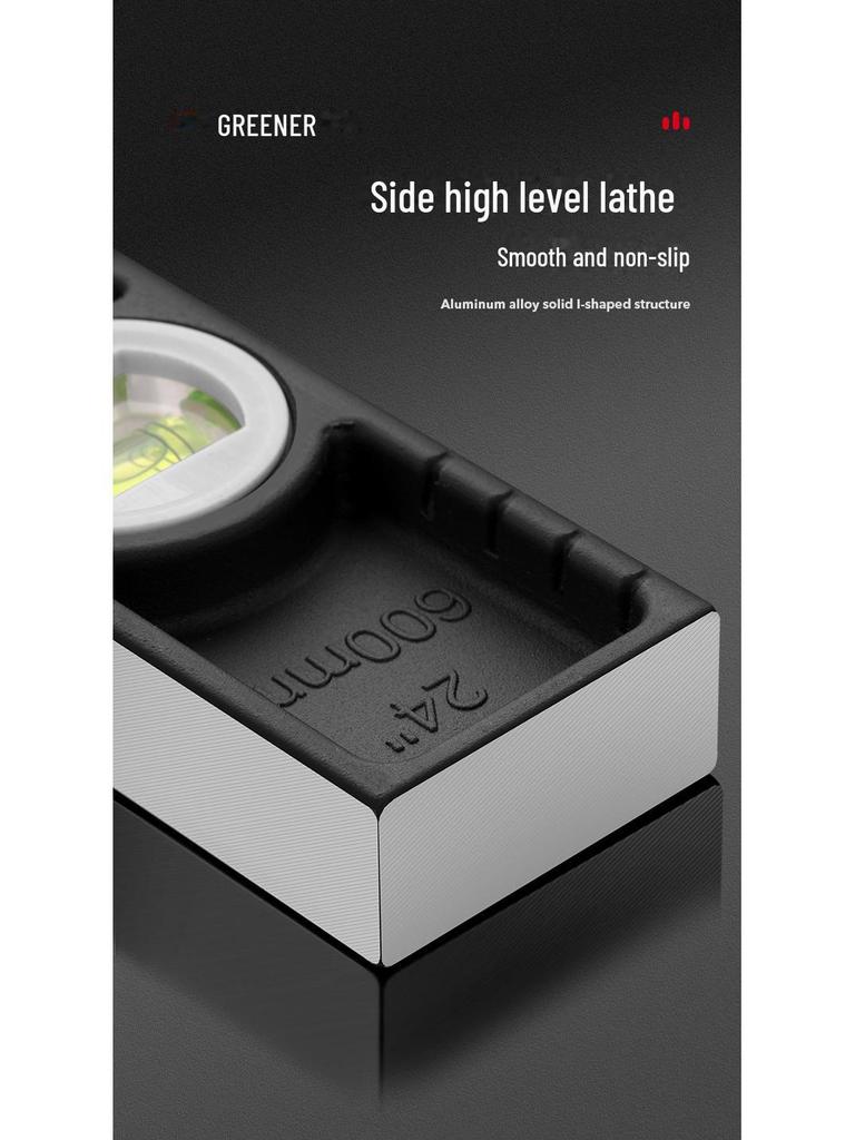 High Precision Mini Aluminum Level Ruler - Anti-Fall Design