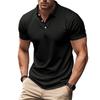 Men's Classic Fit Short Sleeve Polo Shirt with Breathable Quick Dry Fabric and Turn Down Collar for Casual or Sportswear