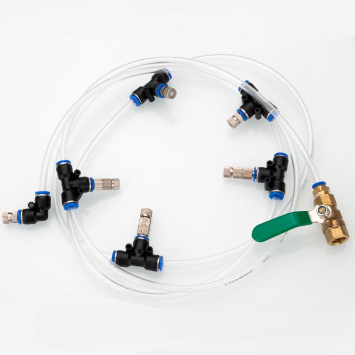 Quick-Connect Low-Pressure Atomizing Nozzle: Cooling, Humidification, Mist Dust Control, Outdoor Cooling, Aquaculture, Disinfection