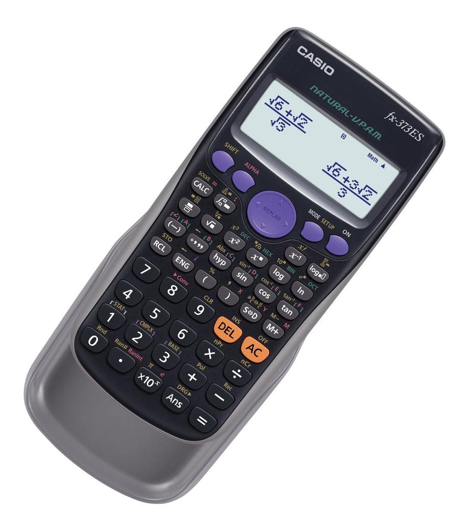 Casio Scientific Natural Math 286 10 Black fx-373ES-N Calculator, Display, Functions, Digits, [Used]