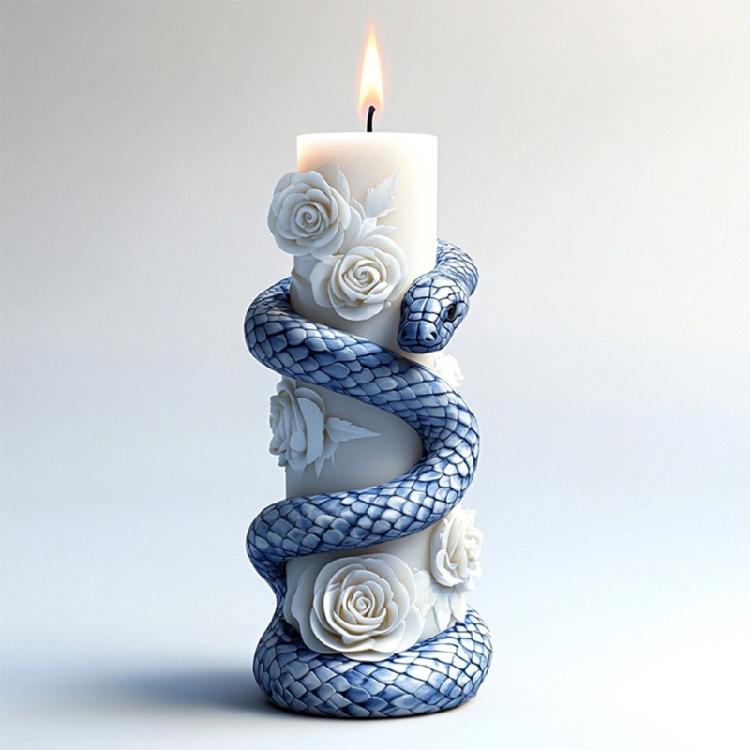 Candle Molds Castings Molds Epoxy Resin Molds Spirals Snake Pillar Silicone Moulds Plasters Molds Ornament Molds