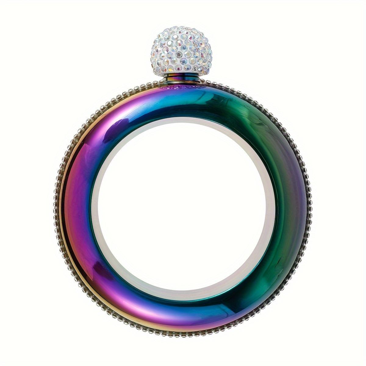 

1 шт. Модная фляга-браслет из нержавеющей стали для дам - Дискретно скрывает вино, коктейли и крепкие напитки - Идеальный аксессуар для вечеринок для летних развлечений