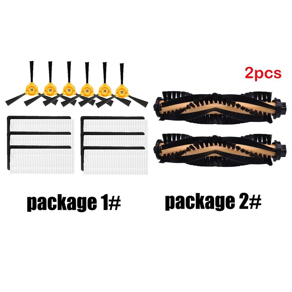 Filter and Brush Replacement Kit for Deebot N79S N79 DN622 500 Robot Vacuum Cleaner Compatible with N79w N79se Models