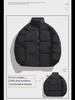 Men's Korean Autumn/Winter Casual Solid Color Short Cotton Jacket with Stand Collar.