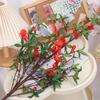 85cm Artificial Pomegranate Flower Realistic Real Touch Pomegranate Flower Branches Elegant Handmade Fake Flower