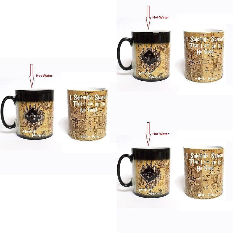 Harry Potter Magic Map Color Changing Ceramic Mug For Coffee Lovers And Giftgiving