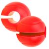 2pcs Barbell Grips Round Thick Silicone Dumbbell Adapter Balls Barbell Grip Hand Wrap BallRed