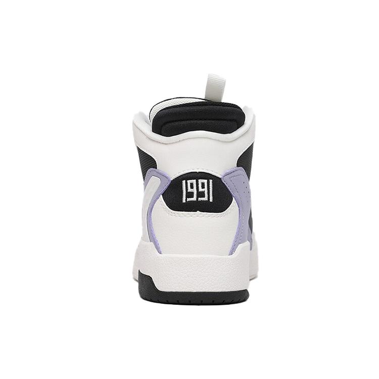 Anta Textile, Synthetic Leather Abrasion Resistant Support High top Skateboard Shoes Women's 122118050-3