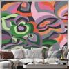 Boho Tapestry Wall Hanging Psychedelic Wall Art Hippie Room Decor Festival Backdrop Aesthetic Room Decor Macrame Wall Decor Bedr
