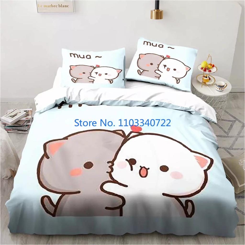 Bubu Dudu Cartoon Cute Bear Kawaii  Duvet Cover Set 3D Print Comforter Cover Bedclothes for Boy Girl Bedding Sets Bedroom Decor