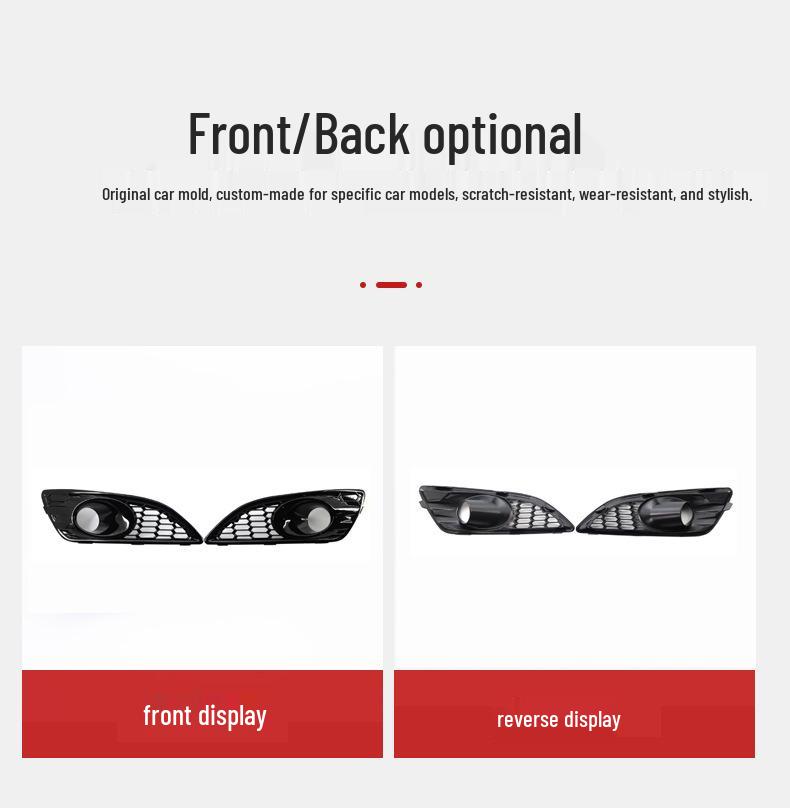 Ford Fiesta 2013-2016 Mod Kit: Mřížka předního nárazníku, Rámeček mlhového světla, Síťovaná mřížka